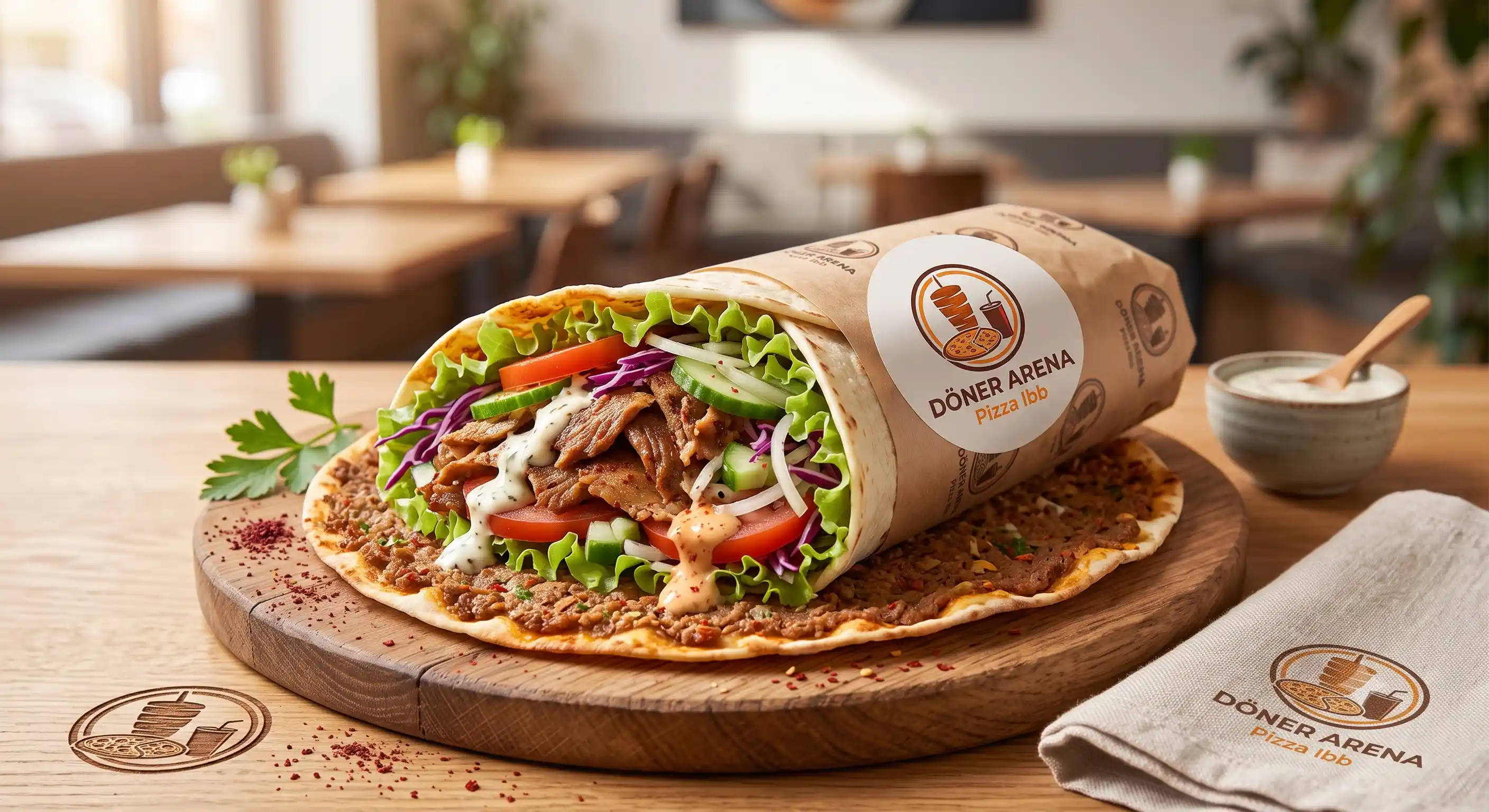 61- Lahmacun mit Fleisch