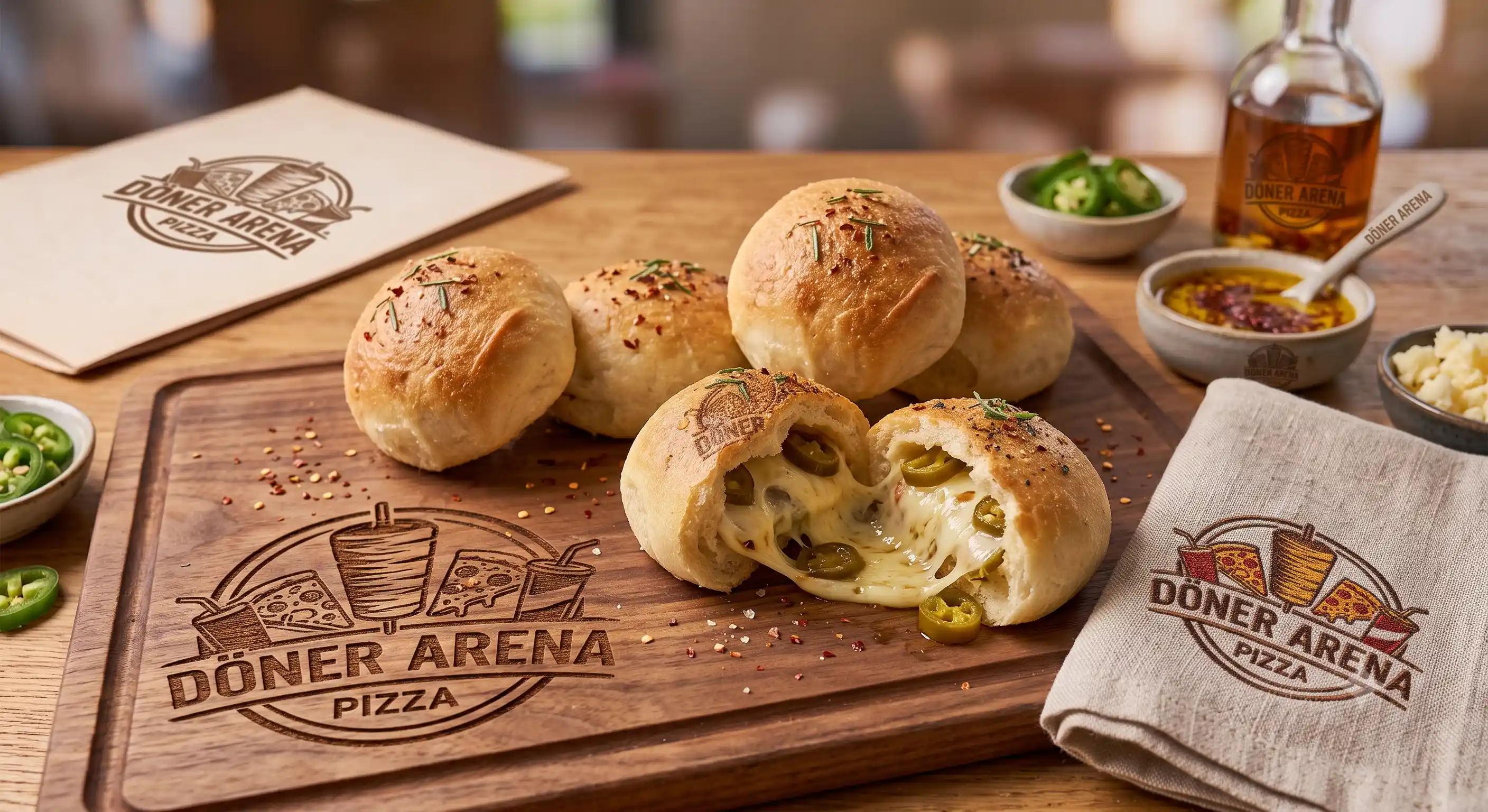 44- Pizzabrötchen Jalapeños & Käse