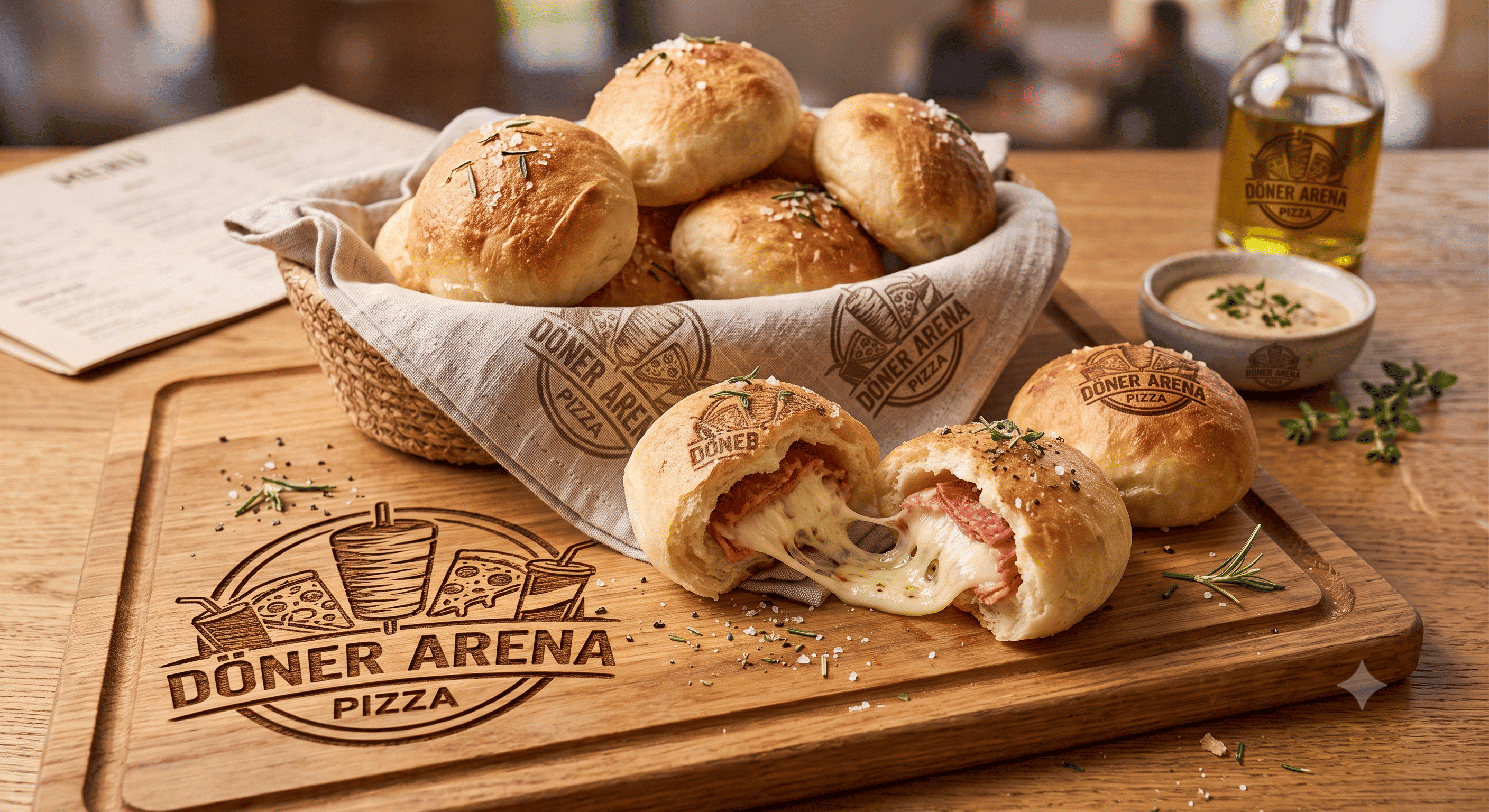 40- Pizzabrötchen Salami & Käse