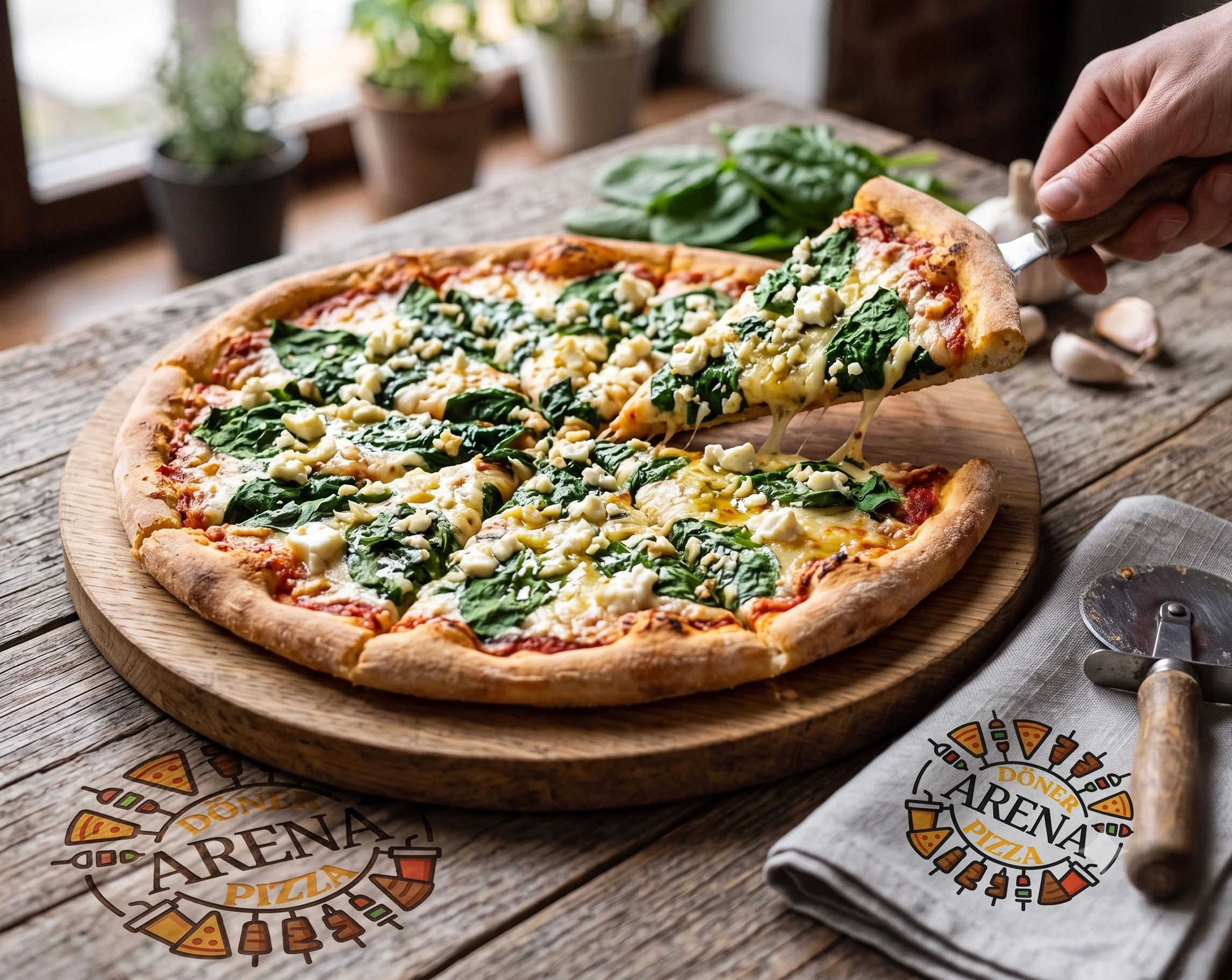 23- Pizza Spinaci Aglio