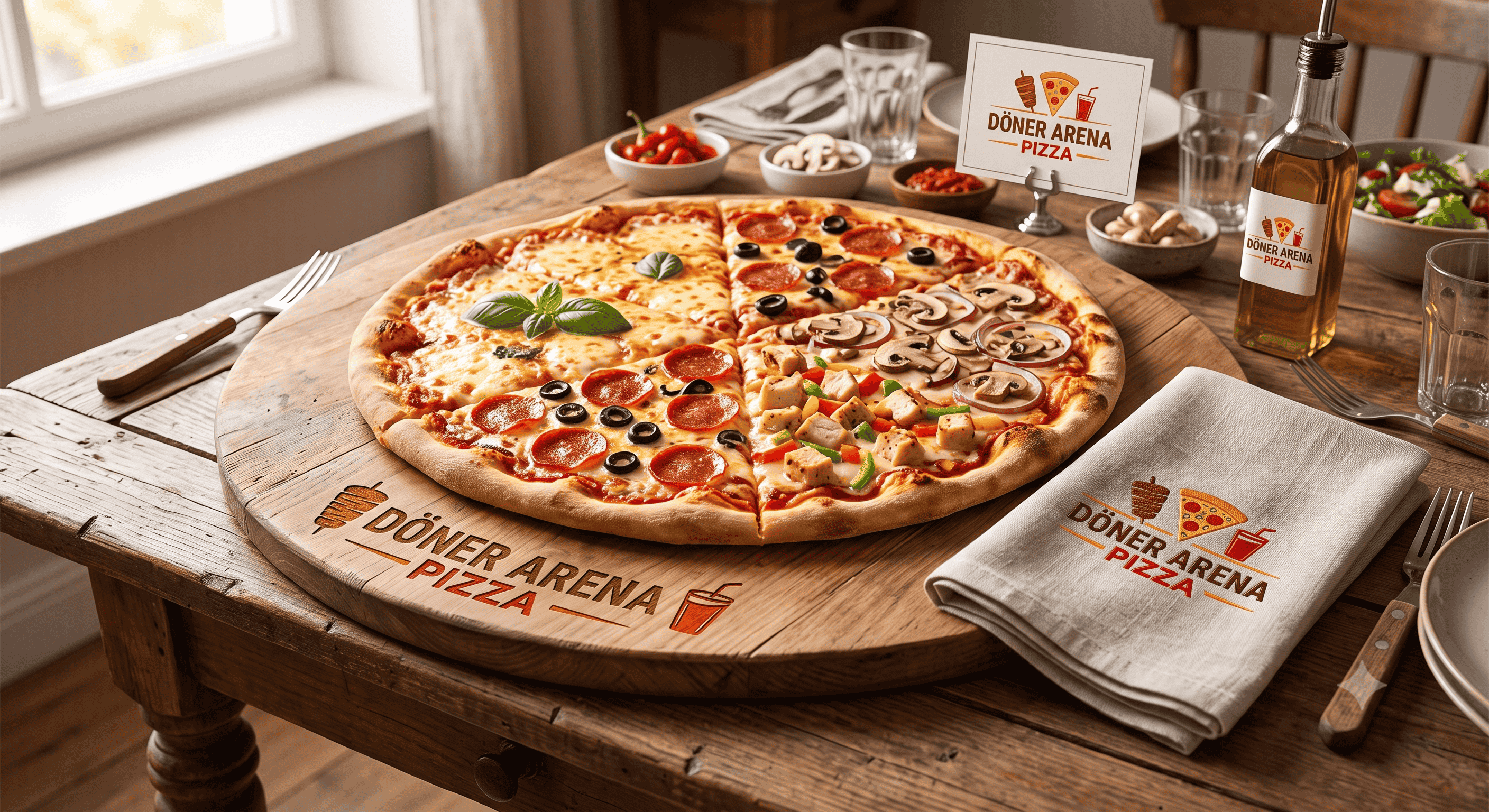 Familien-pizza nach Wahl
