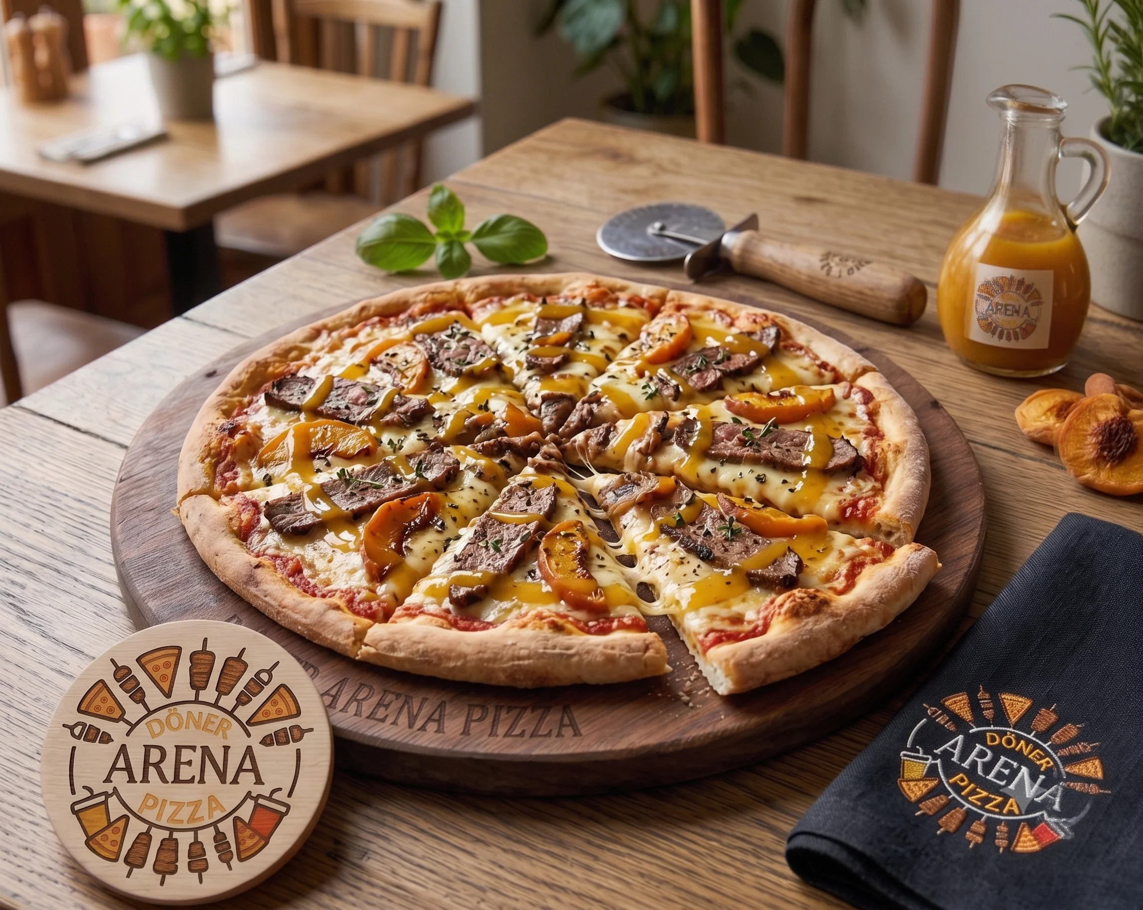 32- Pizza Pfirsich